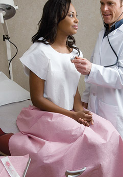 Drape Sheets 2-Ply White Tissue 36"x48"100/ca