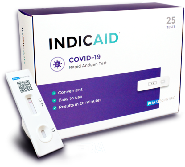 COVID-19 AG INDICAID RAPID ANTIGEN TEST 25/bx