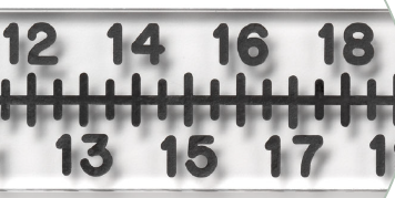 Ruler Extremity Rigid Acrylic Radiopaque 10cm x 1/4"